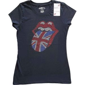 The Rolling Stones - Classic UK Dames T-shirt - M - Zwart