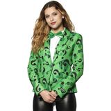 Suitmeister - The Riddler™ - Dames Jasje - Carnaval - Halloween - Maat M