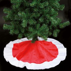 Kerstboom rok - Kerstboomrok/kerstboom kleed rood 90 cm - Kerstboom rok/rokken - Joyeux noel