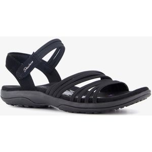 Skechers - Reggae Slim Coffee - Sandalen - Zwart - Textiel - Memory Foam
