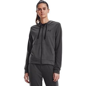 Under Armour Rival Terry Sweatshirt Met Volledige Rits Zwart,Grijs S Vrouw