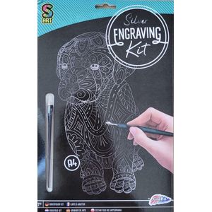 Engraving Art Set - Grafix - Premium - Set van 4 - Krasfolie