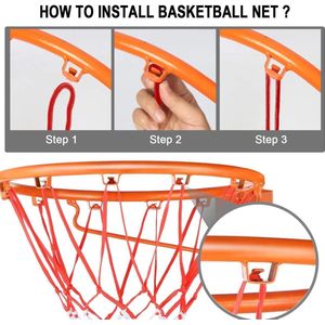 2 stuks professioneel basketbalnet 6 mm, reserve-net voor basketbalkorf, voor alle weersomstandigheden, voor basketbalkorf voor outdoor basketbalkorf + 1 x net net tas