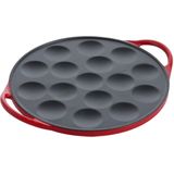 BK Bourgogne CastIron Poffertjespan - 25 cm - Chili Red