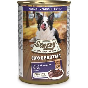 Stuzzy Monoproteïn Hert - Hond - Natvoer - Volledig voer - 6 x 400 gr