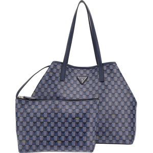 Guess Vikky II Large Tote blue logo