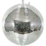 HQ-Power Disco spiegelbol Ø 50 cm, spectaculaire lichteffecten voor feestjes, veilig ophangsysteem en facetglas, dansvloer accessoire voor disco en meer