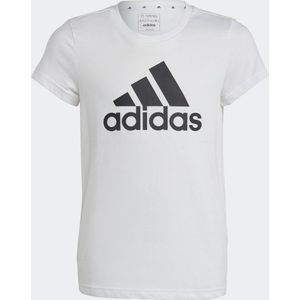 adidas Sportswear Essentials Big Logo Katoenen T-shirt - Kinderen - Wit- 152