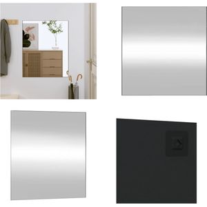 vidaXL Wandspiegel 50x60 cm rechthoekig glas - Wandspiegel - Wandspiegels - Spiegel - Make-up-spiegel