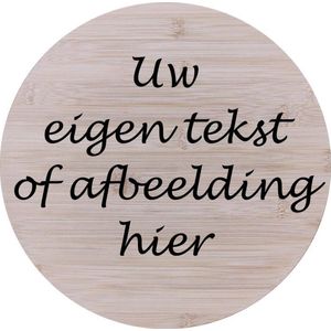 Bamboe hout Draaiplateau - Gepersonaliseerd met uw eigen tekst - 33cm - kaasplank - tapasplank