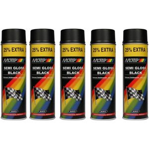 Motip Zijdeglans Acryllak Zwart - 500 ml - Spuit spray zwart - Verf zwart kopen 5 stuks Spuitspray LAK ZWART ZIJDEGLANS 500 ML sneldrogend