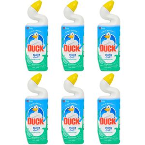 Duck Clean & Fresh Toiletgel Eucalyptus - 6 x 750ml - Toiletreinigers - Toilet Gel - Wc Reiniger - Wc Gel - Toilet Reiniger - Toilet Cleaner