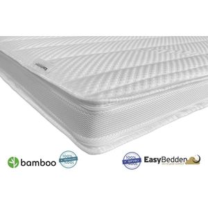 EasyBedden® Topdekmatras XXL - Topper 180x220 - 12 cm dik - Bamboo hoes - Visco Nasa Traagschuim GEL - circa 12cm dik - Orthopedisch