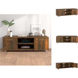 vidaXL Tv-meubel - Trendy Design - 110 x 40 x 35 cm - Gerookt eiken - Kast