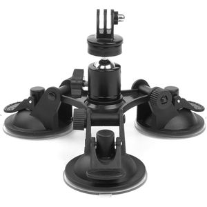 Triple Cup - camera-zuignaphouder - drievoudige zuignaphouder met 1/4 schroefdraad en 360 graden statiefkogelkop (Triple Cup set)