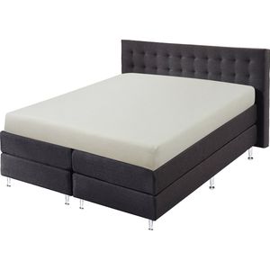 SweetSleeping Jersey Stretch Hoeslaken - 200 x 220cm + 40cm - Wit - Strijkvrij - 100% katoen - Ultra soft - Met elastiek - Geschikt voor lucht/waterbed