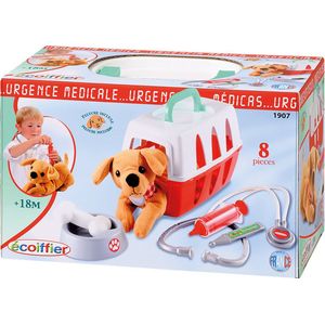 Ecoiffier - Hondje met Verzorgingsset - Incl. Reismand