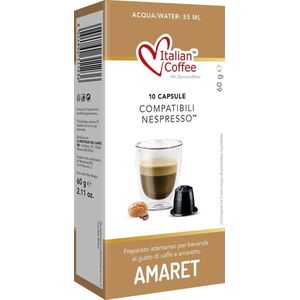 Italian Coffee Amaretto - 100x koffiecups - geschikt voor nespresso