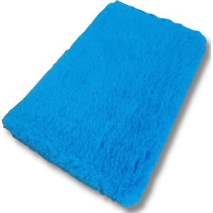 Vetbed Turquoise Effen - Antislip Hondenmat - Hondenbed - Hondenmatras - Benchmat - 150 x 100 CM - Machine Wasbaar
