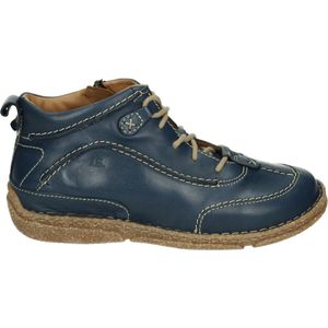 Josef Seibel NEELE 52 - VeterlaarzenHoge sneakersDames sneakersDames veterschoenenHalf-hoge schoenen - Kleur: Blauw - Maat: 39