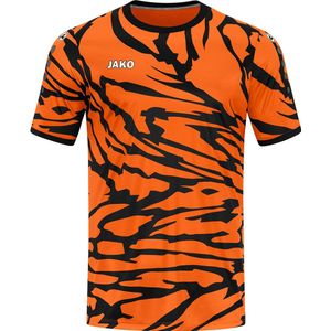 JAKO Shirt Animal Korte Mouw Kind Oranje-Zwart Maat 140