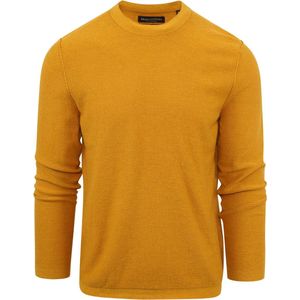 Marc O'Polo - Trui O-Hals Okergeel - Heren - Maat M - Regular-fit