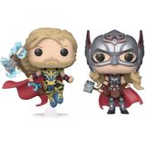 Funko Thor - Thor: Love And Thunder POP! 2-Pack Thor & Mighty Thor 9 cm Verzamelfiguur - Multicolours