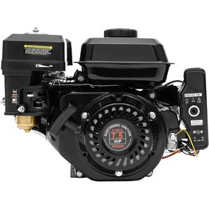 BellissiBo® Motor - Benzinemotor - 7,5 PK - 210cc - Handstart & Elektrisch - Lage Geluidsproductie - Voor Karts en Generators