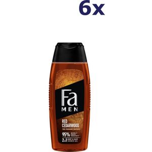 6x Fa Douchegel Men – Red Cedarwood 250 ml