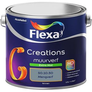 Flexa - Creations Muurverf Extra Mat - S0.10.50 - Mengverf - 2.5 Liter