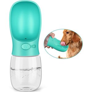 Blauwe honden water fles