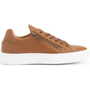 NoGRZ H.Casson Leren damessneakers - Cognac Bruin Leer - Maat 36