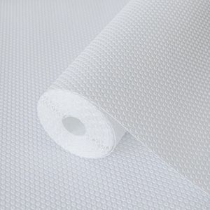 Lademat 30 cm x 300 cm kastpapier lade-inleg EVA waterdicht niet-klevende onderlaag tapijt voor keukenkasten (wit/stippen)
