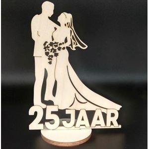 Voetstuk - 25 Jaar Samen - Huwelijk - Mijlpaal