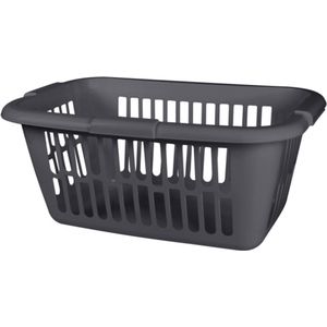 Kreeft Wasmand | Extra groot | Stevig | Wassorteerder | Laundry Basket | Wasbox | Organizer Kleding | Grijs | 32 liter | Makkelijk in gebruik