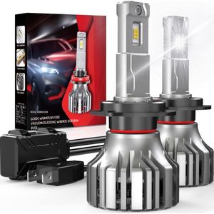 H7 Koplampen 110W 20000LM H7 LED Koplampen Conversiekit Canbus Ready Super Helder 6000K-6500K Xenon Wit IP65 Waterdicht Plug en Play Set Van 2