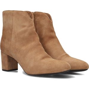 Tango Cila 502 Enkellaarsjes - Enkelboots met rits - Dames - Cognac - Maat 42