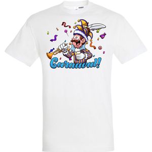 T-shirt kinderen Carnavalluh | Carnaval | Carnavalskleding Kinderen Baby | Wit | maat 68