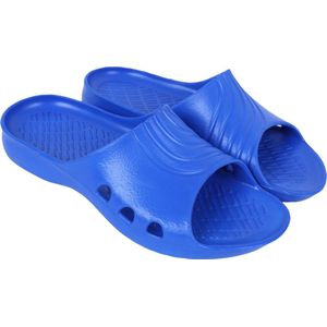 Universele, duurzame bloemblauwkleurige teenslippers van hoogwaardig rubber - BAMBINO LEMIGO / 32-33