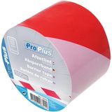 Pro Plus Afzetlint - Rood en Wit - 75 mm x 100 meter