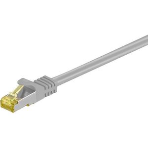 Danicom Cat7 S/FTP (PIMF) patchkabel / internetkabel 0,50 meter grijs - netwerkkabel