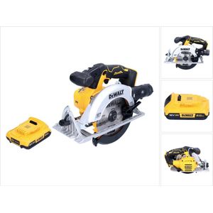 DeWalt DCS 565 N accucirkelzaag 18 V 165 mm borstelloos + 1x accu 2.0 Ah - zonder lader