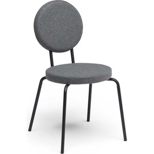 Puik Design - Option - Eetkamerstoel - Grijs - Round seat/Round backrest