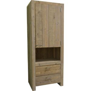 Wood4you - Steigerhouten kast - model 1 afm 80Bx200Hx50D