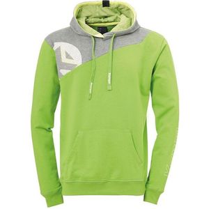 Kempa Core 2.0 Hoody Kind Hoop Groen-Donker Grijs Melange Maat 164