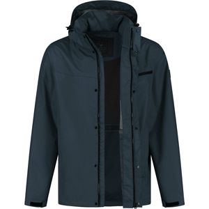 MGO Jack - Winddichte outdoorjas Heren - Waterdicht - Regenjas mannen - Navy Blauw - Maat M