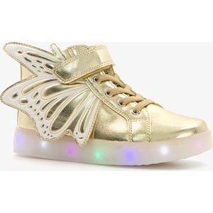 Blue Box hoge gouden meisjes sneakers met lichtjes - Maat 34 - Uitneembare zool