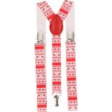 Chaks Kerst bretels - rood - voor volwassenen - one size