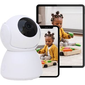 Babyfoon met Camera en App - Babyfoon - Full HD - Wifi - Nacht Visie - Bewegingsmeldingen - Tweeweg Audio - Multi-Gebruikersweergaven - Wit