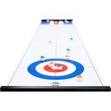 Longfield Curling Shuffleboard - Geschikt voor kinderen vanaf 6 jaar - 2 spellen in één - 180x39 cm